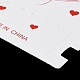 Карточки для показа прямоугольных бумажных резинок для волос AJEW-A051-02-3