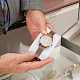 Présentoirs de bijoux d'oreiller de bracelet de tissu de charpie BDIS-WH0008-03B-10