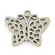 Tibetan Style Butterfly Alloy Pendants TIBEP-Q047-060-2