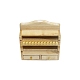 木製キャビネット  マイクロランドスケープホームドールハウスアクセサリー  小道具の装飾のふりをする  淡いチソウ  68x20x78mm PW-WG86189-01-5