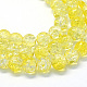 Chapelets de perle ronde en verre craquelé transparent peint DGLA-Q018-8mm-06-1