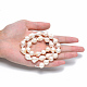 Fili di perle di keshi di perle barocche naturali PEAR-S012-66-6
