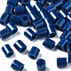 PEヒューズビーズ  DIYのメルティビーズ  チューブ  ダークブルー  5x5mm  穴：3mm  約8000個/500g DIY-R013-A32-1