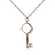 Alloy Key Pendant Necklace Quartz Pocket Watch WACH-N006-12-2