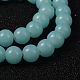 Imitation Jade Glass Beads Strands DGLA-S076-8mm-19-2