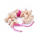 Bracelets de perle tressés avec cordon de nylon réglable BJEW-JB05117-01-3