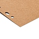 SUPERFINDINGS 20 Sheets A4 Kraft Paper Binder Dividers 4-Hole Punched Blank Burlywood Paper Index Dividers 4-Hole Index Page Tab Ring Index Page Tab Card for Planner Notebook Loose Leaf Binder SCRA-WH0001-01B-01-2