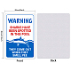 Panneau d'avertissement en aluminium DIY-WH0220-0024-2