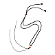 Fabricación de collar de cordón de nailon trenzado NCOR-G019-02B-1