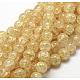 Perles rondes en verre craquelé brins CCG-E001-4mm-05-1