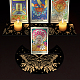 4 soporte para cartas de tarot de madera de 4 estilos. DJEW-WH0041-009-2