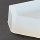 模造の埋め込まれたラインストーン六角形のペンダントシリコンモールド  レジン型  UVレジン＆エポキシ樹脂のジュエリー作り用  ホワイト  76x46x15mm  穴：4mm  内径：66x35mm DIY-I090-10-5