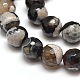 Chapelets de perles rondes à facettes en agate naturelle teintée G-E269-05-2