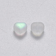 Transparent Spray Painted Glass Beads X-GLAA-R211-02-C01-2