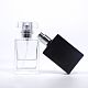BENECREAT 2PCS 30ml Square Glass Perfume Bottles Atomizer Empty Bottle with 2PCS 5ml Plastic Spray Bottle DIY-BC0001-93-2
