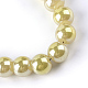 Electroplate Glass Beads Strands EGLA-Q062-6mm-E05-3