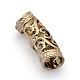 Golden Alloy Curved Tube Beads PALLOY-J154-56G-FF-2