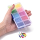 1680 pz 10 colori perline acriliche trasparenti TACR-YW0001-59-5