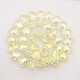 Faceted Heart Electroplate Rainbow Plated Glass Beads Strands EGLA-P010-F02-1