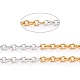 Two Tone 304 Stainless Steel Cable Chains CHS-B001-09-4
