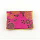 長方形布ジップポーチ  バッグ  財布  ミックスカラー  10x12cm X-ABAG-R009-10x12-3