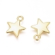 Electroplated Alloy Charms PALLOY-G267-01G-2