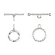 Chiusure a ginocchiera in argento sterling 2 pz 2 stile 925 STER-TA0001-07-1