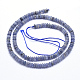 Perles tanzanite naturel brins G-K223-31-4mm-2