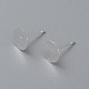 Accessoires de puces d'oreilles en 304 acier inoxydable STAS-H436-24S-8mm-1