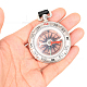 Vintage Zinklegierung Kompass Schlüsselanhänger AJEW-L073-10-8