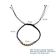 Braccialetti di perline intrecciati filo di nylon regolabile unisex BJEW-JB05137-01-6