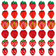 arricraft 60 Pcs 6 Styles Strawberry Slime Charms CRES-AR0001-17-1