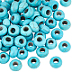 100 шт окрашенные синтетические бирюзовые европейские бусины&nbsp;SPDL-PH0001-03-1