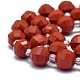 Natürliche rote Jaspis Perlen Stränge G-K306-A25-8mm-3