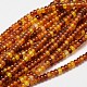 Rondelle Natural Agate Bead Strands G-M257-6.5x4mm-15-1