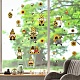 CRASPIRE 8 Styles Gnome Bee Window Decals Cute Sunflower Dwarf Stickers Wall Clings Peel and Stick PVC Waterproof Self Adhesive Decor for Fridge Bedroom Living Room Kitchen Store Dorm Classroom DIY-WH0345-102-5