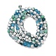 Electroplate Glass Beads Strands EGLA-P048-B02-2