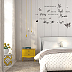 塩ビウォールステッカー  単語の長方形  家の居間の寝室の装飾のため  ちょうの模様  370x820mm DIY-WH0228-164-4