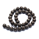 Obsidienne perles brins GSR009-1-2