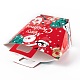 Sacchetto regalo creativo pieghevole in carta kraft con rettangolo a tema natalizio CON-B002-02C-5