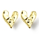 Rack Plating Brass Heart Stud Earrings EJEW-D055-21G-1