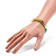 Acrylic Curved Tube Beaded Stretch Bracelet for Women BJEW-JB08376-3