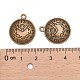 Alliage de zinc de style tibétain pendentifs d'horloge TIBEP-M002-087-NR-3