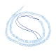 Natürliche Aquamarin Perlen Stränge G-D0003-E85-4MM-2