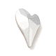 Apuntado hacia atrás & dorso plateado Diamante de imitación de cristal Cabujones GLAA-B012-64-3