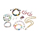 福袋  混合形状のネックレスを含む  ブレスレット  ピアスと指輪  ミックスカラー DIY-LUCKYBAY-97-3
