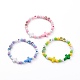 Opaque Acrylic Beaded Bracelet Sets for Kids BJEW-JB06508-1