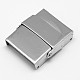 Rectangle 201 Stainless Steel Watch Band Clasps STAS-F067-06-1