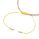 Nylon regolabile bracciali intrecciati cavo di perline BJEW-JB05688-03-3