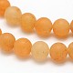 Frosted Round Natural Red Aventurine Beads Strands G-N0166-53-8mm-2